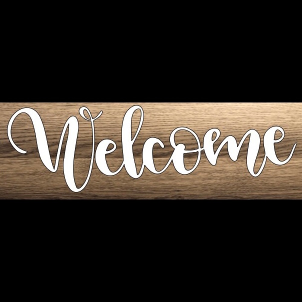 WELCOME SIGN FOR WREATH